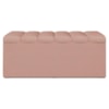 Recamier Calcadeira Bau 100 cm Dalia Linho Rose Artte
