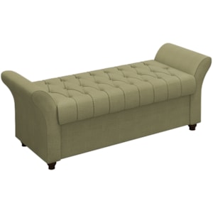 Recamier Calçadeira Bau 140 cm Pes MDF Ogeo Linho SL 75 Peer Recamier Calçadeira Bau 140 cm Pes MDF Ogeo Linho SL 75 Peer