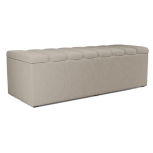 Recamier Calcadeira Bau 160 cm Dalia Linho Bege Artte