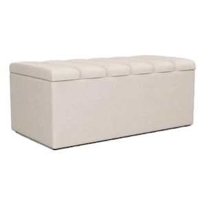 Recamier Calcadeira Bau 90 cm Dalia Linho Cru Artte