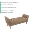 Recamier Capitone Pes Madeira 160 cm Grecia Suede Capuccino MPassos