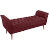 Recamier Grecia 150cm Suede Vermelho Escuro MPassos