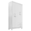 Roupeiro 4P 2G Moden 3565 100 cm Branco Flex INCP