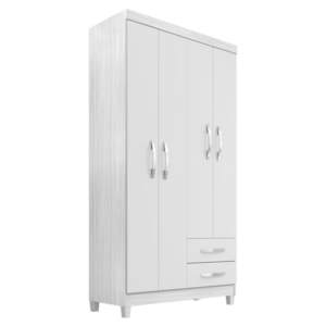 Roupeiro 4P 2G Moden 3565 100 cm Branco Flex INCP