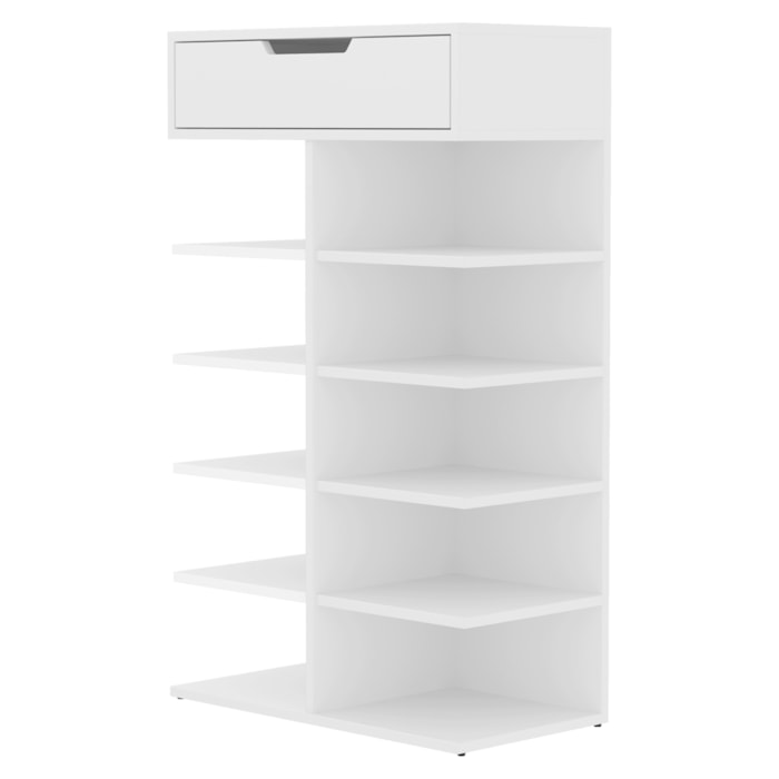 Sapateira Multiuso 1 Gaveta 99X60 cm Agata Branco DCASA