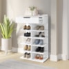 Sapateira Multiuso 1 Gaveta 99X60 cm Agata Branco DCASA
