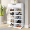 Sapateira Multiuso 1 Gaveta 99X60 cm Agata Branco DCASA