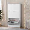 Sapateira Multiuso 3 Gavetas Basculantes 120x65 cm Aurora Branco RUDK
