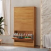 Sapateira Multiuso 3 Gavetas Basculantes 120x65 cm Aurora Cedro RUDK
