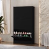 Sapateira Multiuso 3 Gavetas Basculantes 120x65 cm Aurora Preto RUDK