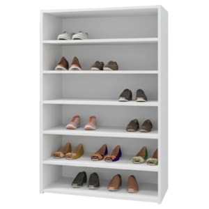 Sapateira Multiuso 72 cm 5 Prateleiras Lais Branco REAJL Moveis