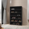 Sapateira Multiuso 72 cm 5 Prateleiras Lais Preto REAJL Moveis
