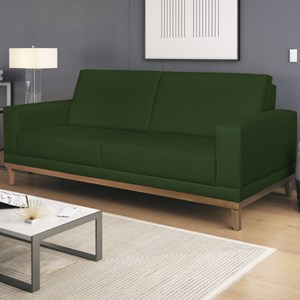 Sofa 2 Lugares 145 cm Crons Linho Verde Vazzano