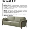 Sofa 2 Lugares 162 cm Royalle Linho TCE 1026 Moll