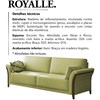 Sofa 2 Lugares 162 cm Royalle Linho TCE 1027 Moll