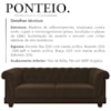 Sofa 2 Lugares 190 cm Ponteio Veludo SL 942 Moll