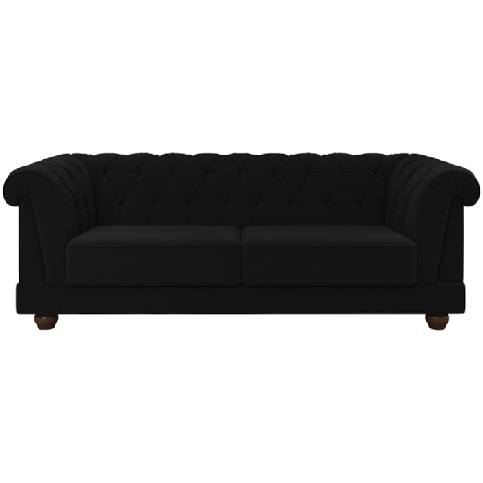 Sofa 2 Lugares 190 cm Ponteio Veludo SL 944 Moll