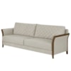 Sofa 2 Lugares Ambar 165 cm Braços Pes Em Madeira Boucle TCE 1010 MOLL