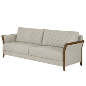 Sofa 2 Lugares Ambar 165 cm Braços Pes Em Madeira Boucle TCE 1010 MOLL