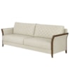 Sofa 2 Lugares Ambar 165 cm Braços Pes Em Madeira Boucle TCE 1010 MOLL