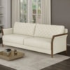 Sofa 2 Lugares Ambar 165 cm Braços Pes Em Madeira Boucle TCE 1010 MOLL