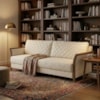 Sofa 2 Lugares Ambar 165 cm Braços Pes Em Madeira Boucle TCE 1010 MOLL