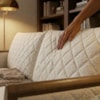 Sofa 2 Lugares Ambar 165 cm Braços Pes Em Madeira Boucle TCE 1010 MOLL