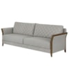 Sofa 2 Lugares Ambar 165 cm Braços Pes Em Madeira Boucle TCE 1018 MOLL