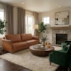 Sofa 2 Lugares Ambar 165 cm Braços Pes Em Madeira Courino TCS 727 MOLL