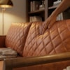 Sofa 2 Lugares Ambar 165 cm Braços Pes Em Madeira Courino TCS 727 MOLL