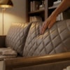 Sofa 2 Lugares Ambar 165 cm Braços Pes Em Madeira Courino TCS 729 MOLL