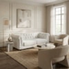 Sofa 2 Lugares Capitone Acorde 190 cm Pes MDF Boucle TCE 1010 MOLL