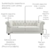 Sofa 2 Lugares Capitone Acorde 190 cm Pes MDF Boucle TCE 1010 MOLL