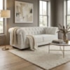 Sofa 2 Lugares Capitone Acorde 190 cm Pes MDF Boucle TCE 1010 MOLL