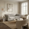 Sofa 2 Lugares Capitone Acorde 190 cm Pes MDF Boucle TCE 1018 MOLL