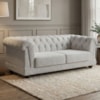 Sofa 2 Lugares Capitone Acorde 190 cm Pes MDF Boucle TCE 1018 MOLL