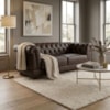 Sofa 2 Lugares Capitone Acorde 190 cm Pes MDF Courino TCS 721 MOLL