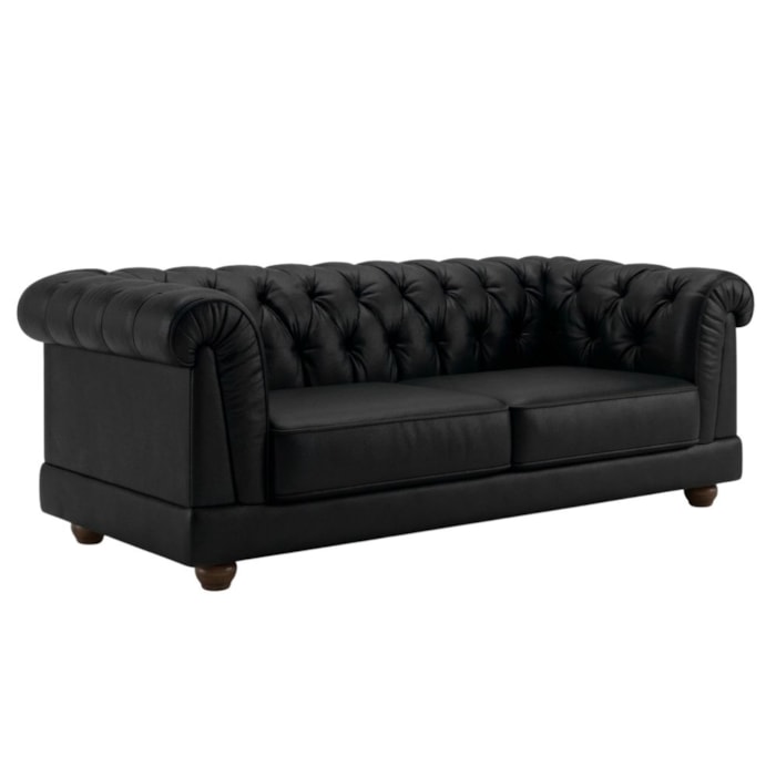 Sofa 2 Lugares Capitone Acorde 190 cm Pes MDF Courino TCS 724 MOLL
