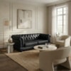 Sofa 2 Lugares Capitone Acorde 190 cm Pes MDF Courino TCS 724 MOLL