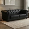 Sofa 2 Lugares Capitone Acorde 190 cm Pes MDF Courino TCS 724 MOLL