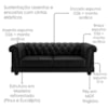 Sofa 2 Lugares Capitone Acorde 190 cm Pes MDF Courino TCS 724 MOLL