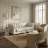 Sofa 2 Lugares Capitone Acorde 190 cm Pes MDF Courino TCS 725 MOLL