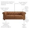 Sofa 2 Lugares Capitone Acorde 190 cm Pes MDF Courino TCS 727 MOLL