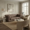 Sofa 2 Lugares Capitone Acorde 190 cm Pes MDF Courino TCS 729 MOLL