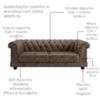 Sofa 2 Lugares Capitone Acorde 190 cm Pes MDF Courino TCS 729 MOLL