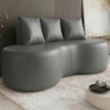 Sofa 2 Lugares Organico 160 cm Ibiza Corino Cinza Vazzano