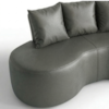 Sofa 2 Lugares Organico 160 cm Ibiza Corino Cinza Vazzano