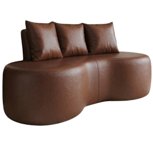 Sofa 2 Lugares Organico 160 cm Ibiza Corino Malbec Vazzano