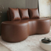 Sofa 2 Lugares Organico 160 cm Ibiza Corino Malbec Vazzano