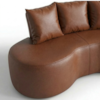 Sofa 2 Lugares Organico 160 cm Ibiza Corino Malbec Vazzano